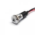 Alpinetech Pl12ms 12mm 1 2 12v Led Metal Signal Indicator Pilot Dash Light Low Fuel 