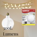 Satco S3011 40 Watt G40 Incandescent Clear 4000 Average Rated Hours 300 Lumens Medium Base 120 Volt Pack Of 12