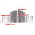 Hecasa Aluminum Front Louvers Hood Louver Panel Set Compatible With 1984-2001 Jeep Xj Cherokee 1986-1992 Comanche