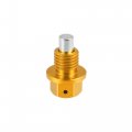 X Autohaux M12x1 5 Magnetic Aluminum Oil Drain Plug With Gasket Engine Sump Return Bung Fitting Adapter Nut Bolt For Car