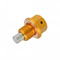 X Autohaux M12x1 5 Magnetic Aluminum Oil Drain Plug With Gasket Engine Sump Return Bung Fitting Adapter Nut Bolt For Car
