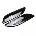 Yixi-partswell 2pcs Front Hood Grille Mesh Vent Cover Trim Fit For Range Rover Velar 2018-2021 Piano Black