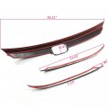 3pcs Front Grille Cover Moulding Trim Compatible With Honda Accord 2018-2019 Gen Sedan Carbon Fiber Lip Bumper Eyelid