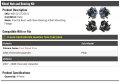 Front And Rear Wheel Hub Bearing Kit 4 Piece Compatible With 2006-2008 Chevy Uplander Fwd Bolt Mounting Flange