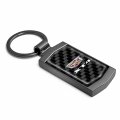 Ipick Image For Cadillac Xt4 Logo Real Black Carbon Fiber Gunmetal Case Key Chain Keychain Exclusive Official Licensed