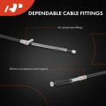 A-premium Rear Passenger Side Parking Brake Cable Assembly Compatible With Pontiac Models Vibe 2005 2006 2007 2008 Replace