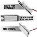 X Autohaux 2pcs Led License Plate Light Car Number Lamp Replacement White For Volvo V70 2001-2007 Cx70 2001-2006 S60 S80
