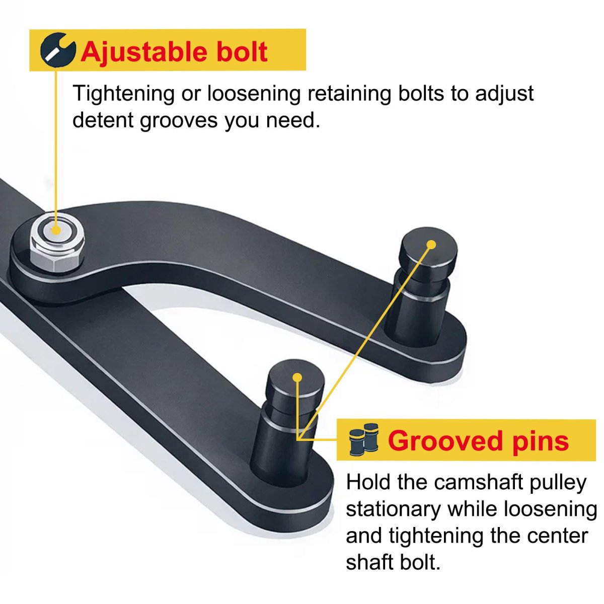 Crank Pulley Harmonic Damper Holding Tool Set With Bolts Universal Camshaft Holder Wrench For 22re 2rz 3rz 0l 3 3l V6 4 7l V8