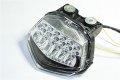 Httmt Mt304- Led Tail Light Brake Turn Signals Compatible With Kawasak Ninja Zx250r 2008 2009 2010 Clear