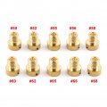 Lirun 10-pack Carburetor Main Jets 50 52 55 56 58 60 62 65 66 68 Set Replace M5 For Dellorto Sha Shb Ua Ub Phbg Vhb-cs Vhbt-cs