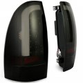 Hecasa Led Tail Lights Compatible With 2005-2015 Toyota Tacoma C-type Tube Barlights Rear Brake Turn Signal Tail Lamp Smoke