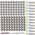 60pcs Car Roof Liner Ceiling Kit Repair Buckle Sagging Headliner Pins Rivet Snap With Installation Tool
