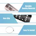X Autohaux 1 Set Universal Motorcycle Exhaust Heat Shield Stainless Steel Pipe Insulation Muffler Guard With 20-70mm Clamps