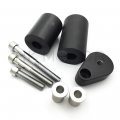 Hongk- No Cut Frame Slider Protector Compatible With 2007 2008 Kawasaki Ninja Zx-6r Zx6r Black B01bw4q18w