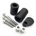 Hongk- No Cut Frame Slider Protector Compatible With 2007 2008 Kawasaki Ninja Zx-6r Zx6r Black B01bw4q18w