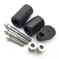 Hongk- No Cut Frame Slider Protector Compatible With 2007 2008 Kawasaki Ninja Zx-6r Zx6r Black B01bw4q18w