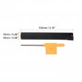 Uxcell Indexable Cnc Lathe Turning Tool Holder 95a Sclcl1010h06 3 8 Shank 40cr Steel Carbide For Grooving Threading