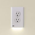 Snappower 8 Pack Guidelight 2 For Duplex Outlets Replaces Plug-in Night Light Electrical Receptacle Wall Plate With Led Lights 