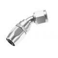 Red Horse Performance Double Swivel Hose End 04 An 45 Degrees Clear Mlx-rhp1045-04-5-cl360a50 