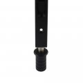 Hidden Latch Bolt Black 304 Stainless Steel 8 Inch 20cm Security Door Spring Dust Plug Double Lever Action Flush French Slide