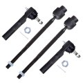 4 Piece Front Inner And Outer Tie Rod End Ev408 Es3374rl For Chevrolet Cavalier Pontiac Sunfire 1995 2005 