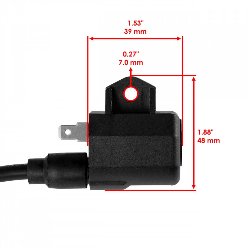 Caltric Ignition Coil With Spark Plug Boot Cap For Polaris Sportsman 450 2006-2007
