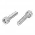 Uxcella M5x20mm Thread 304 Stainless Steel Hex Socket Head Cap Screw Bolt Din912 20pcs