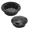 Zreneyfex 4 Pcs Round Electroplate Knob With Grille Universal Ac Air Outlet Vent Louvered Dashboard For Rv Bus Boat Yacht
