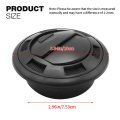 Zreneyfex 4 Pcs Round Electroplate Knob With Grille Universal Ac Air Outlet Vent Louvered Dashboard For Rv Bus Boat Yacht