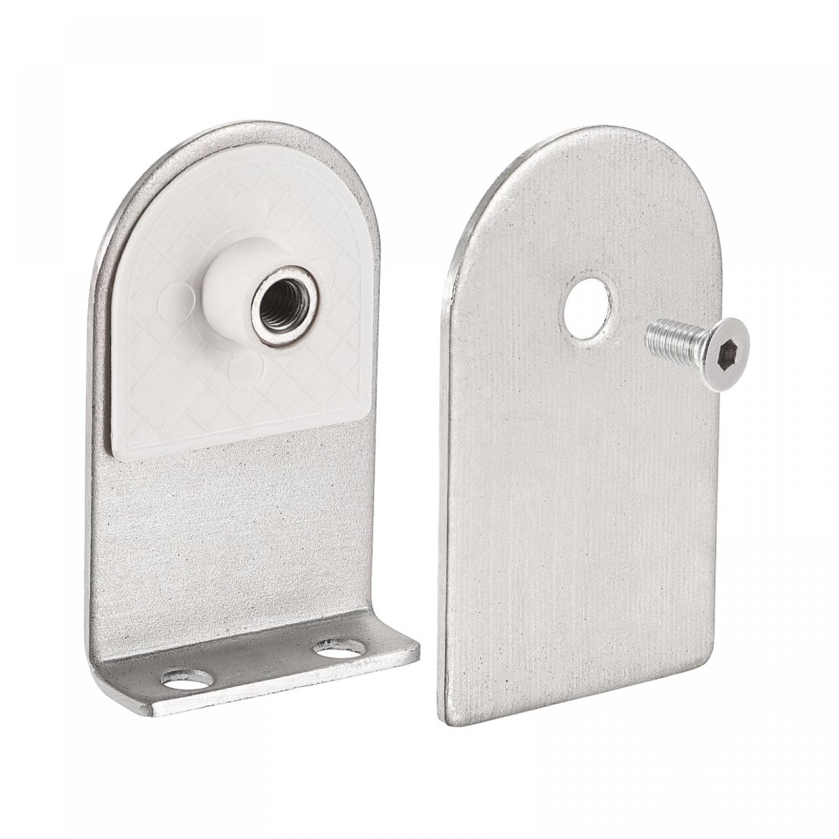 Stainless Steel Glass Clamp 4pcs For 6-12mm Thickness 68x40mm 0 Degree Shower Bracket Bathroom Balustrade Staircase Handrail