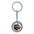 Graphics More Ford Trucks 4x4 Off Road Keychain Spinning Round Chrome Plated Metal