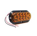 Amber Led Trailer Tail Lights 2 Pack 7 5 In Surface Mount Stop Brake Turn 12v Dc Waterproof Rear Marker For Truck Rv Bus Lorry 