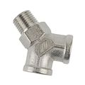 1 4 Bsp Y Piece 3 Way Connector Tee Female-male-female Ft059 