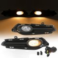 Kuafu Bumper Fog Lights Compatible With 2016 2017 2018 Honda Hr-v Lamps W Cover Wiring Switch Replacement For 71106-t7j-h00
