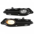 Kuafu Bumper Fog Lights Compatible With 2016 2017 2018 Honda Hr-v Lamps W Cover Wiring Switch Replacement For 71106-t7j-h00
