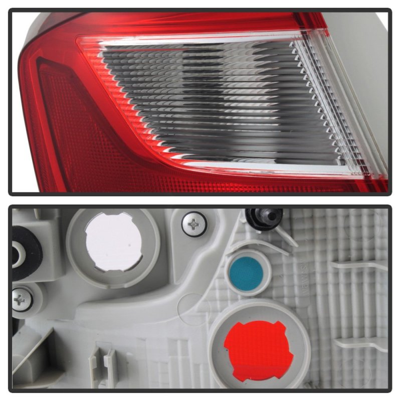 Outer Rear Replacement Tail Light For 2016 2018 Chevy Cruze Sedan Driver Side Only Exotic Red Lens With Chrome Housing