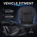 Front Driver Side Bottom Replacement Seat Cover Microfiber Leather Black For Lexus Is250 Is350 2006 2007 2008 2009 2010 2011