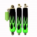 Verde Powersports Vps Shock Cover For Polaris Trailboss Green Flame Black 