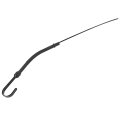 Black Flexible Oil Dipstick For Chevy Sb Engines 265 400 And 1955 1979 Models 19 3 In Stainless Steel Braided Tube With Billet 