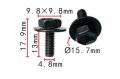 Autobahn88 Hex Bolt With Washer Compatible Toyota Avalon 1995-2004 Mr2 Oem 9011905021 Pack Of 10