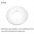 Uxcell Wall Split Flange 2pcs 304 Stainless Steel Round Escutcheon Plate For 60mm Diameter Pipe