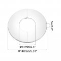 Uxcell Wall Split Flange 2pcs 304 Stainless Steel Round Escutcheon Plate For 60mm Diameter Pipe
