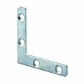 Prime-line Mp9223 Angle Corner 2 In Steel Construction Zinc Plated 4-hole Bracket 10 Pack 