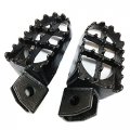 Httmt Mt216-027- Gunmetal Black Motocross Mx Steel Foot Pegs Compatible With Yz80 Wr250 Yz125 Yz250 Wr500 Wr200