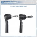 Uxcell 2pcs Front Outer Tie Rod End Links Steering Suspension Kit For Dodge Caravan Grand Chrysler Town Country Voyager Es3537