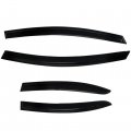 Outside 4 Pieces Black Window Visors Shade Sun Rain Wind Guards Cover Acrylic Replacement For Honda Civic 2006-2011