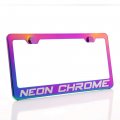 Uframe Laser Engraving Customized Electroplating Stainless Steel License Plate Frame W Screw Caps Hardwares Upgraded No Peeling