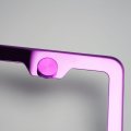 Uframe Laser Engraving Customized Electroplating Stainless Steel License Plate Frame W Screw Caps Hardwares Upgraded No Peeling