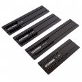 Oemtools 22383 4 Piece Black Aluminum Socket Tray Sets For 1 4a 3 8a And 2a Drive Sizes Sae Tray Socket Organizers Toolboxes 