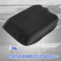 Microfiber Leather Armrest Protective Cover Pad Replacement For Honda Crv 2017 2018 2019 2020 2021 Black Stitches